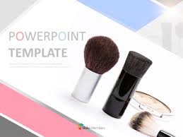 makeup brush google slides template