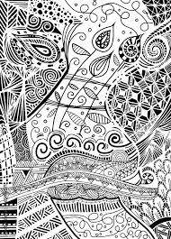 vector pattern with zentangle