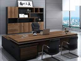 wooden 10 feet office cabin furniture