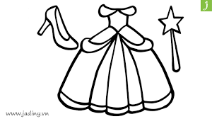 Tổng hợp các tranh tô màu váy công chúa được rất nhiều bé gái yêu thích -  Jadiny