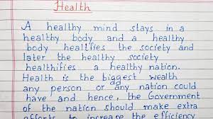health essay writing english