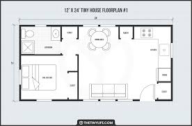 12 X 24 Tiny Home Designs Floorplans