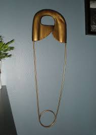 Giant Vintage Safety Pin Metal Wall