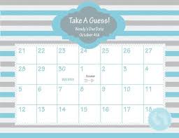 Guess baby weight and sex. Printable Due Date Calendar Baby Shower Game Guess The Date Baby Boy 18 Baby Due Date Calendar Due Date Calendar Baby Due Date