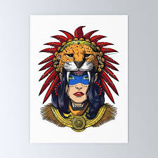 aztec jaguar warrior native mexican