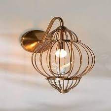 Tolson Aged Brass Cage Wall Sconce