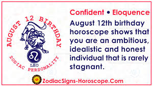 Our jun 12 horoscope highlights the personality traits, relationship tendencies, and career prospects that may define a person born on jun 12. August 12 Zodiac Full Horoscope Birthday Personality Zsh