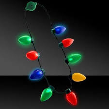 Christmas Bulb Necklace Led Light Up Party Favors Toyworld Com