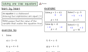 Equations Inequalities