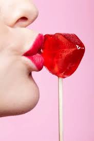lollipop lips stock photos royalty
