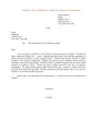 letter of recommendation sle pre