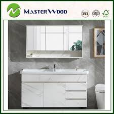 Graphic overlays on the drawer fronts and a coat of bold red color add drama. China Floor Mounted Modern Vanity Cabinet Pvc Designer Bathroom Cabinet Furniture China Pvc Bathroom Furniture Pvc Bathroom Furniture Cabinets