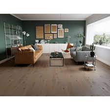 Acqua Floors Arlet Oak 1 4 In T X 5 In W Waterproof Wire Brushed Engineered Hardwood Flooring 16 68 Sqft Case