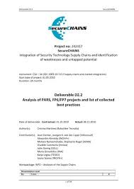 ysis of pars fp6 fp7 projects