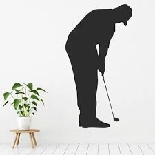 Golf Player Golfer Wall Sticker Ws