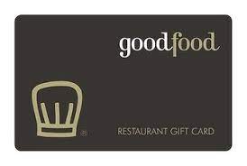 This website is easy to use. Good Food Gift Card