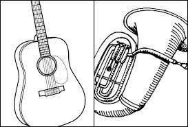 Desenhos de instrumentos musicais para colorir. Desenhos De Instrumentos Musicais Para Colorir Pop Lembrancinhas