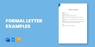 47 formal letter exles pdf word