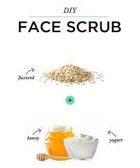 diy face scrub oatmeal honey