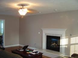 Our Freshly Painted Taupe Color Family Room