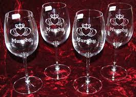 Personalized Custom Engraved Wine Glasses