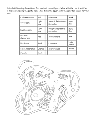 It has more extensive descriptions of cell parts and a numbered image to help students locate the parts. Animal Cell Coloring Page Coloring Home