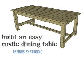 Build An Easy Rustic Dining Table