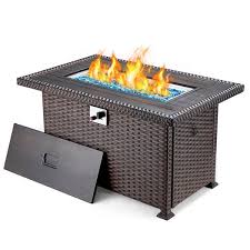 Aluminum Propane Fire Pit Table With 50