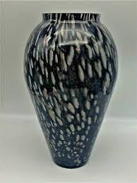 murano glass vase multi color confetti