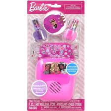 barbie nail dryer and nail polishes