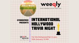 We send trivia questions and personality tests every week to your inbox. Weeqly The International Hollywood Trivia Night