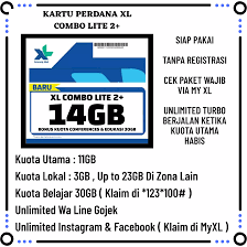 Kalian dapat menggunakan kuota internet selama 24 jam. Kartu Xl 14gb Unlimited Wa Line Gojek Ig Fb Xtra Edukasi Conferences Belajar Perdana Siap Pakai 41gb Lazada Indonesia