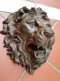 Decor Lion Head Decor Garden Statue