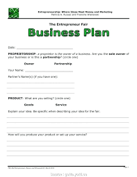 Startup Business Plan Template Free Word Excel Format Sample