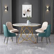 1200mm Modern White Round Dining Table