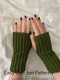Easy Crochet Patterns Gloves Ideas