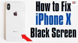 how to fix iphone x black screen but