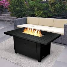 Oasis Fire Table Black Onyx Linen
