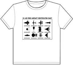 Details About Aircraft Identification Chart T Shirt Tee Picture Photo Funny Planes Ufo Usa 5
