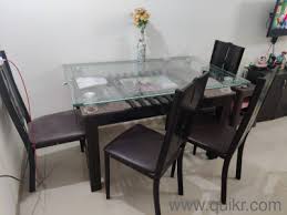 Ing Glass Top Dining Table With 4