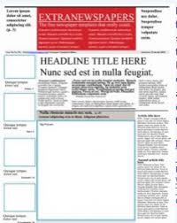 Wonderful Free Templates To Create Newspapers For Your Class