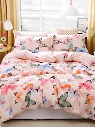 erfly print bedding set without