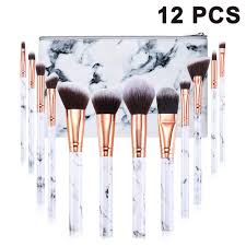 marble makeup brush set