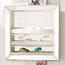 Mirrored Wall Jewelry Storage Square