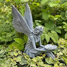 Garden Ornament Fairy Sculpture Antique