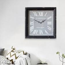 355mm Square Wooden Frame Retro Wall