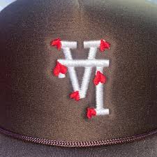 Fitted hats are available in various types. Lids Accessories Brown La Hat With Red Hearts Poshmark