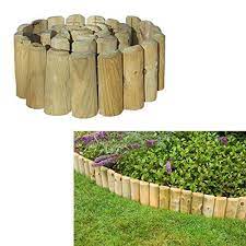 Bpil Wooden Outdoor Garden Log Roll