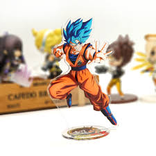 50% off with code zazjunecards. Love Thank You Dragonball Z Son Goku Blue Battle Acrylic Stand Figure Model Double Side Plate Holder Cake Topper Anime Buy At The Price Of 4 64 In Aliexpress Com Imall Com