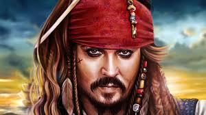 jack sparrow colorful digital 2d art 4k